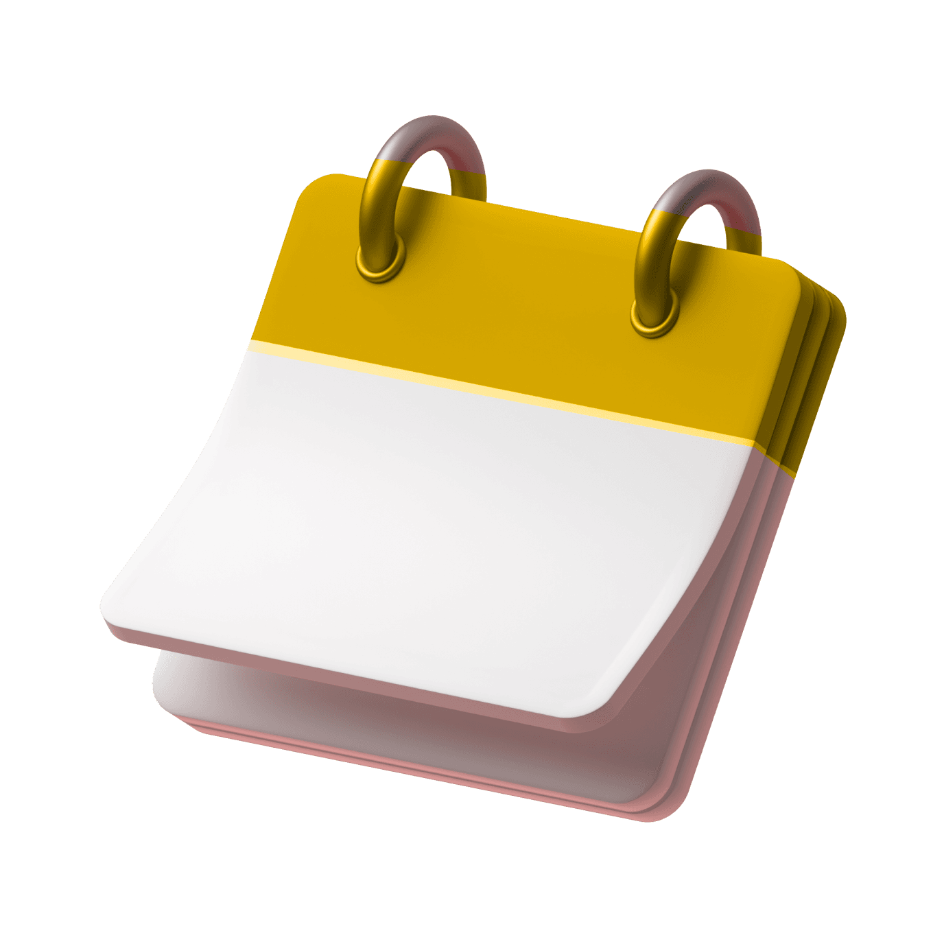 Ilustração de um calendário em 3d