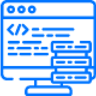Ilustração 2d de uma tela de computador com códigos